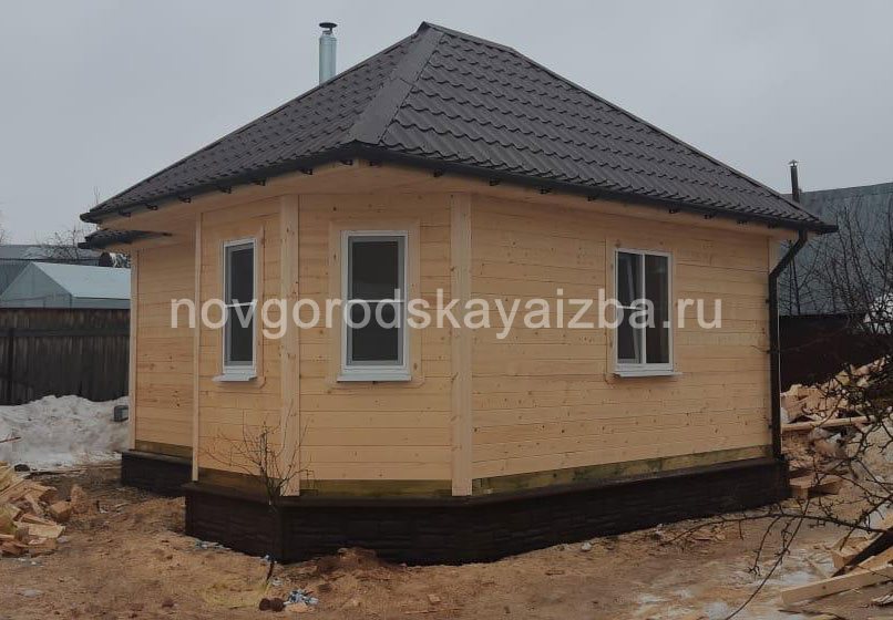 Одноэтажные бани из профилированного бруса 6×6