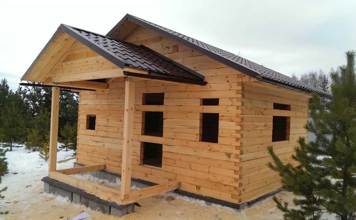 Баня из бруса 150х150 под усадку